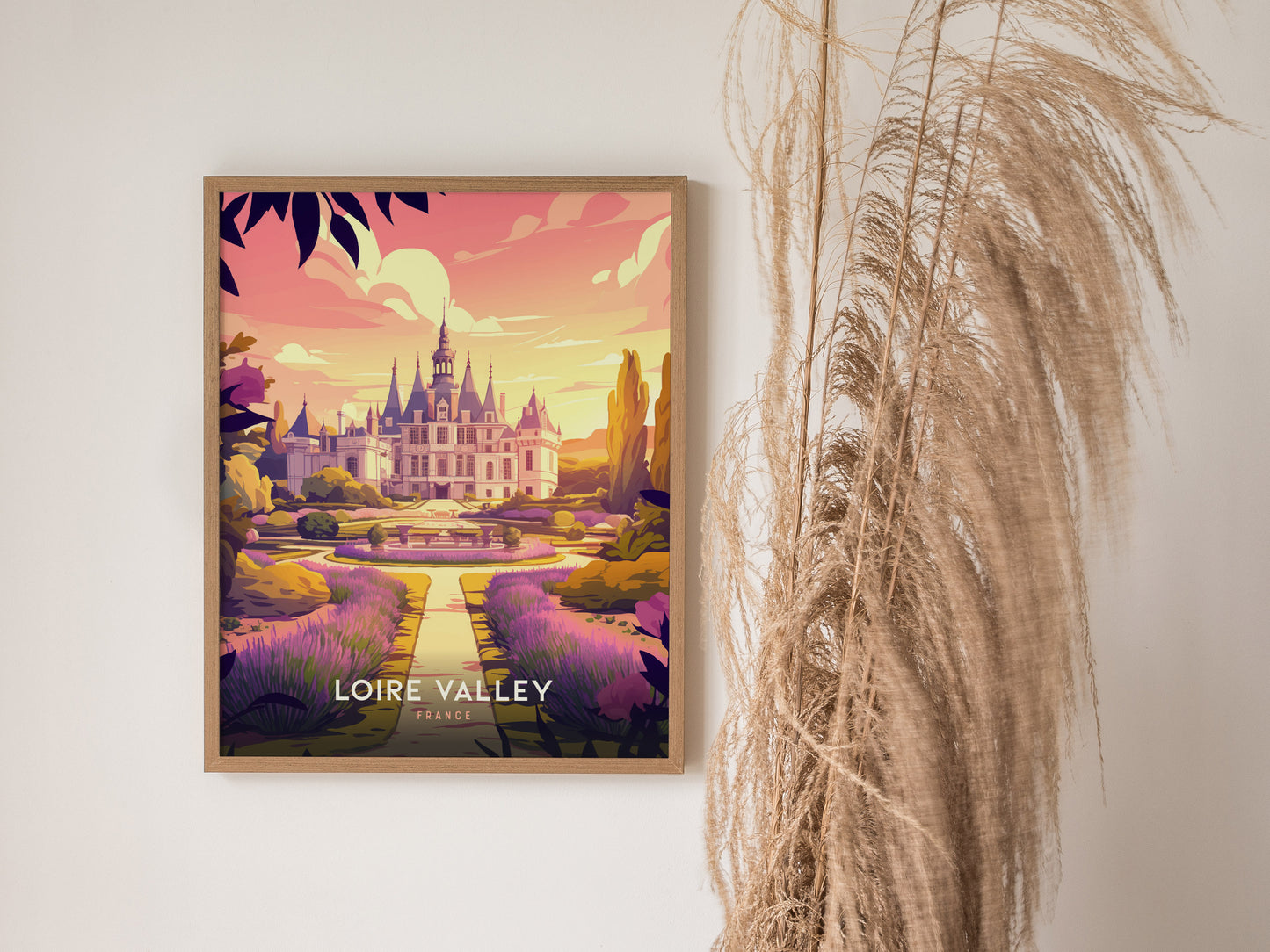 Loire Valley Poster | France Chateau Wall Art Print