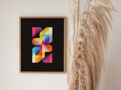 Lite-Brite Poster | Retro 80s Peg Light Nostalgia Wall Art