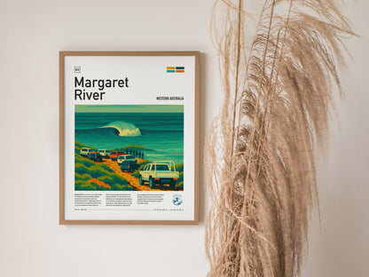 Margaret River Surf Poster | Western Australia Surf Art Print