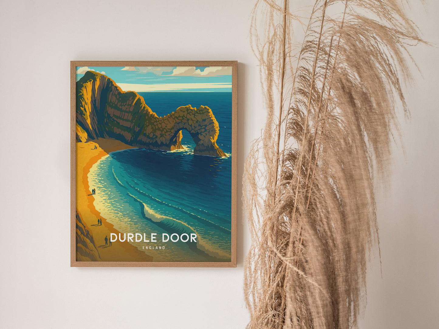 Durdle Door England Poster | Jurassic Coast Sea Arch Wall Art | Framed or Unframed