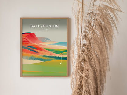 Ballybunion, Ireland Poster | Links Poster & Golfer Gift Wall Art — styled in a modern interior