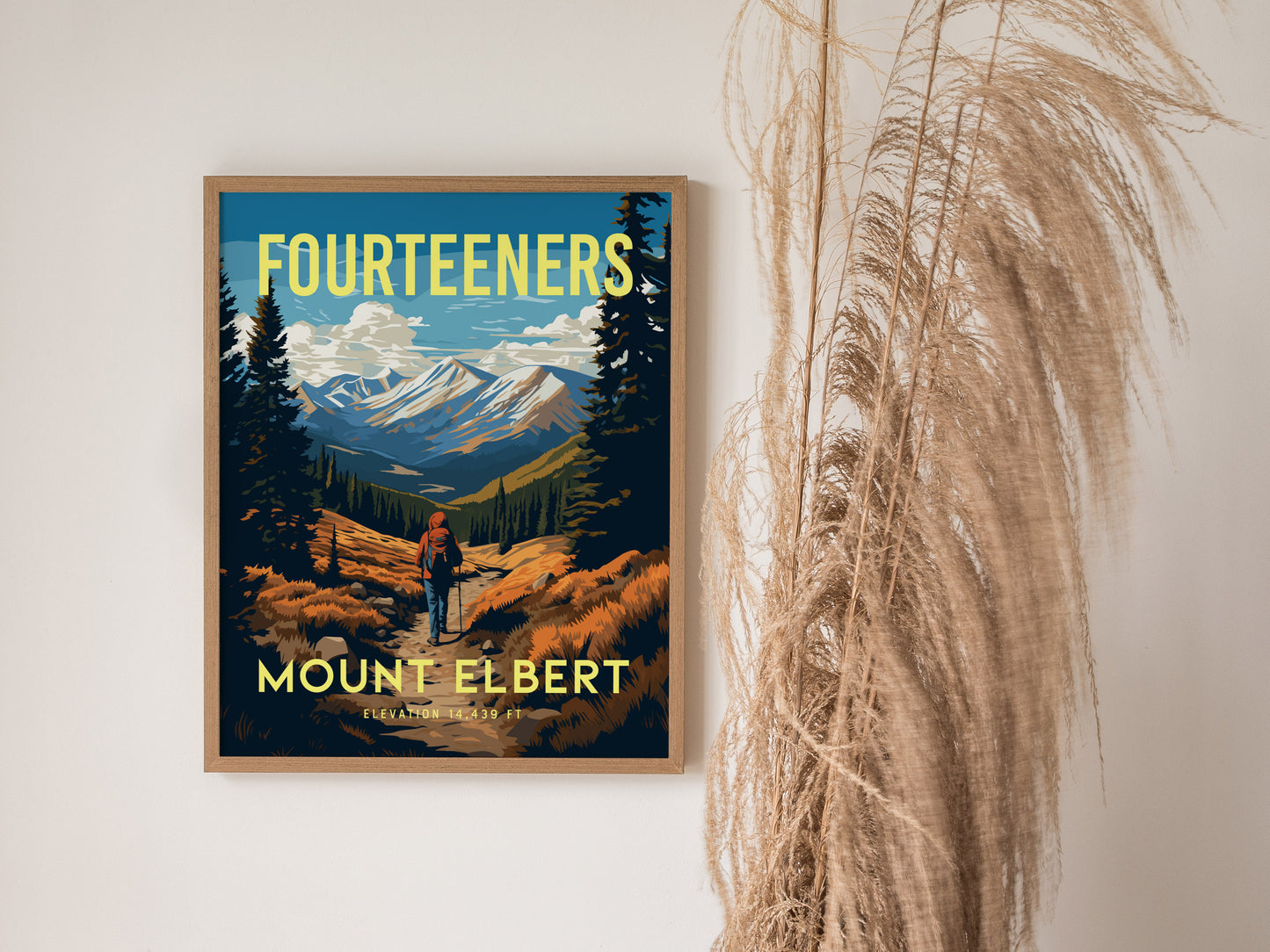 Mount Elbert Poster | Colorado Fourteener Wall Art Print