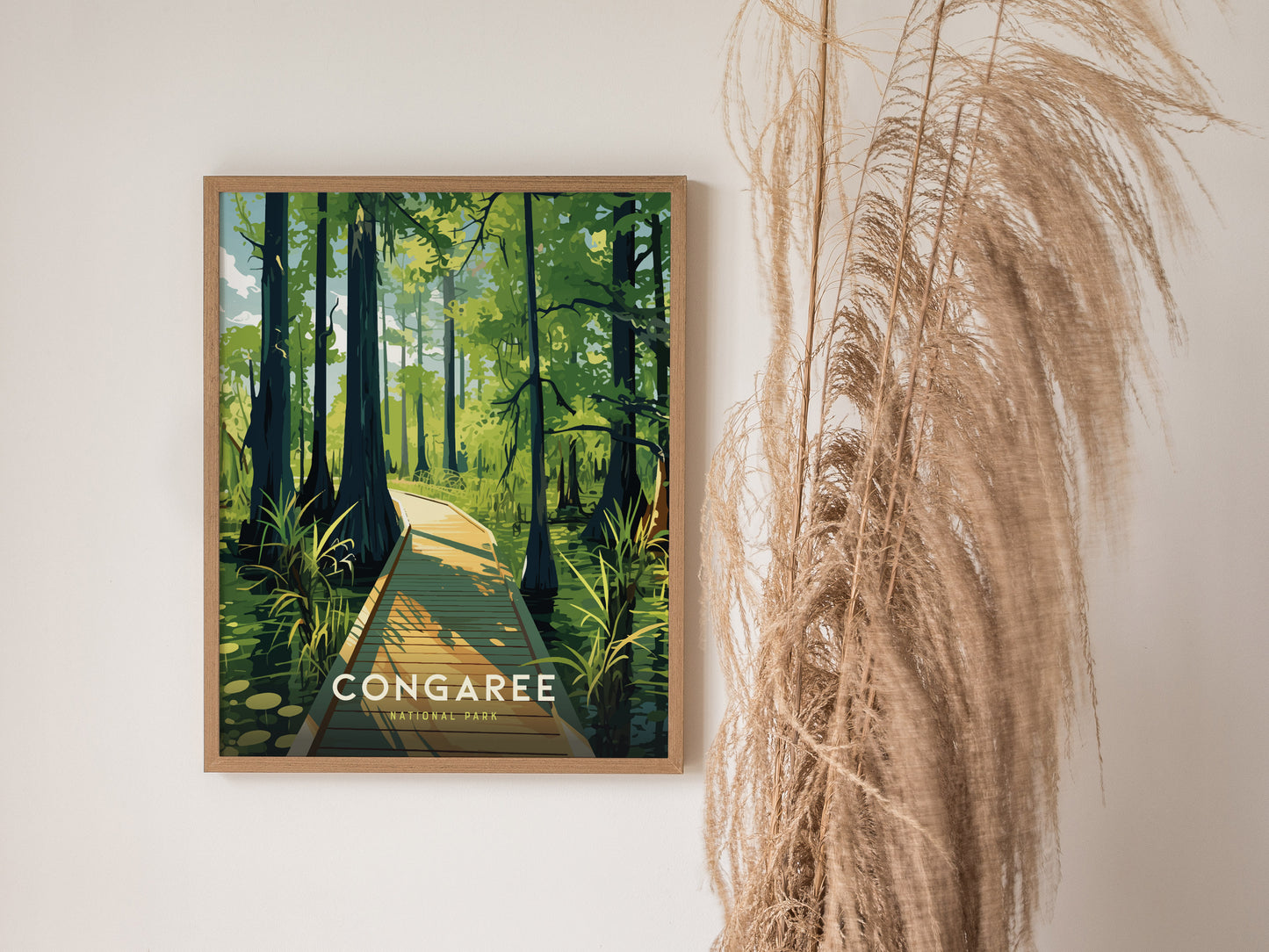 Congaree National Park Poster | South Carolina Nature Wall Art | Framed or Unframed