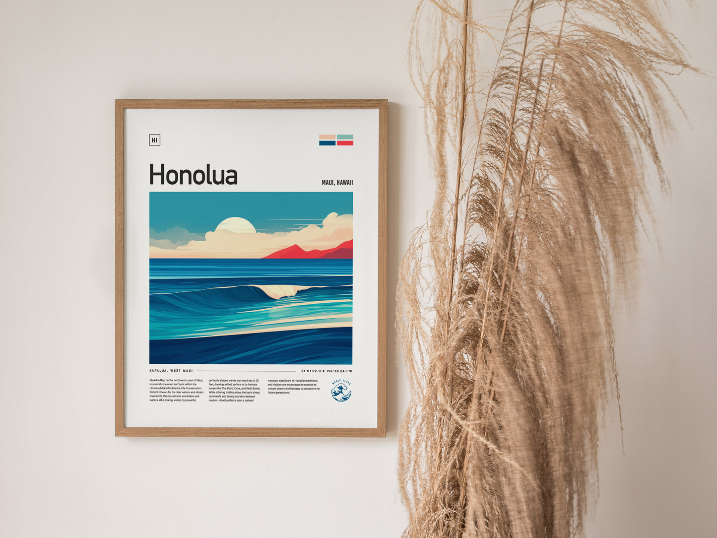 Honolua Bay Poster | Maui Surf Spot Wall Art Print