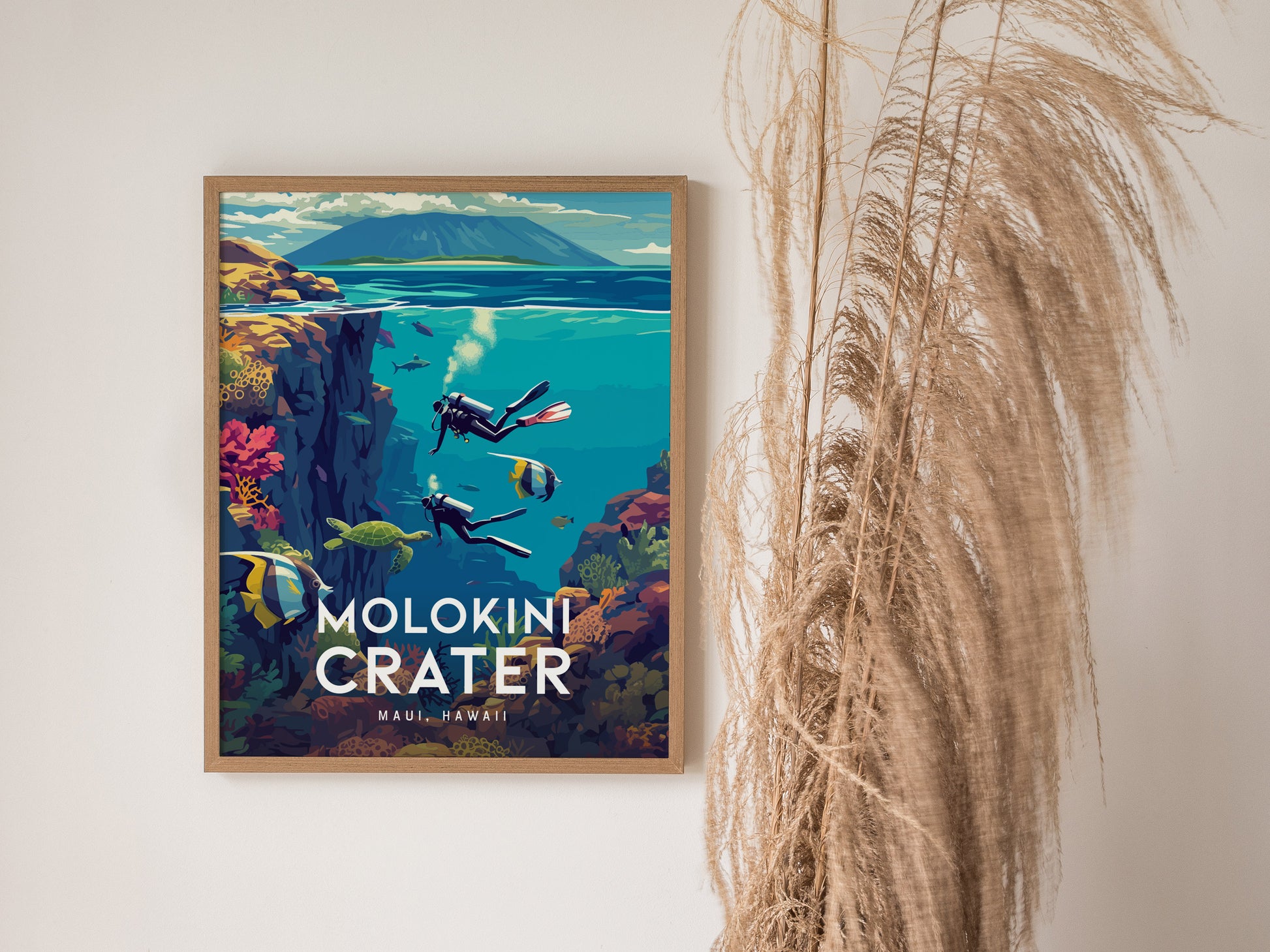 Molokini Crater Poster | Maui Hawaii Wall Art