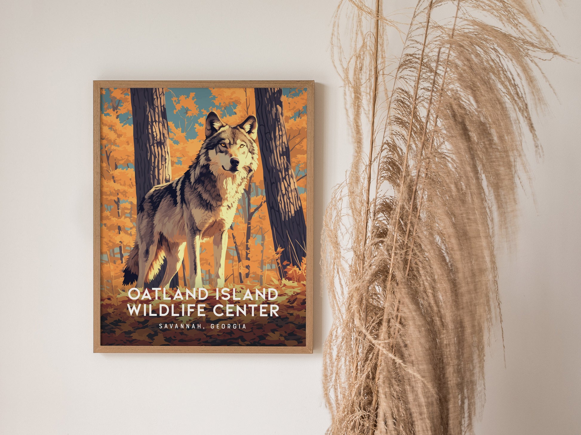 Oatland Island Wildlife Center Poster | Savannah Georgia Nature Wall Art Print