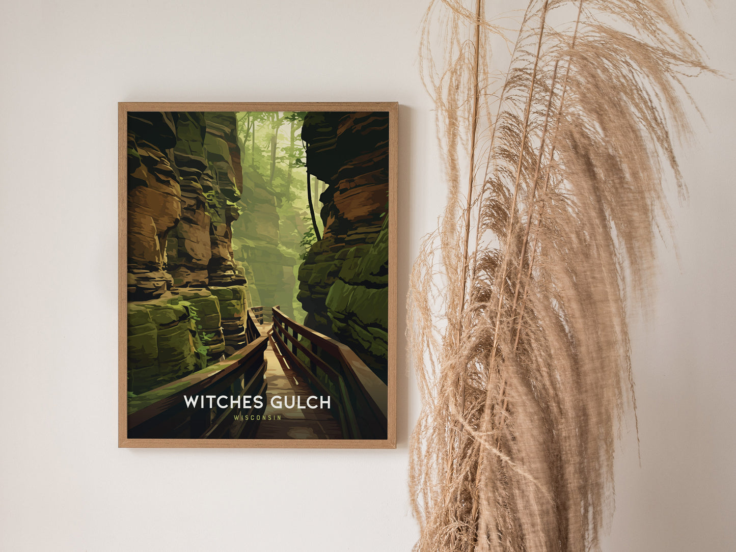 Witches Gulch Poster | Wisconsin Dells Forest Nature Wall Art