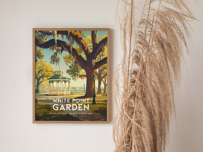 White Point Garden Charleston Poster | The Battery SC Southern Wall Art