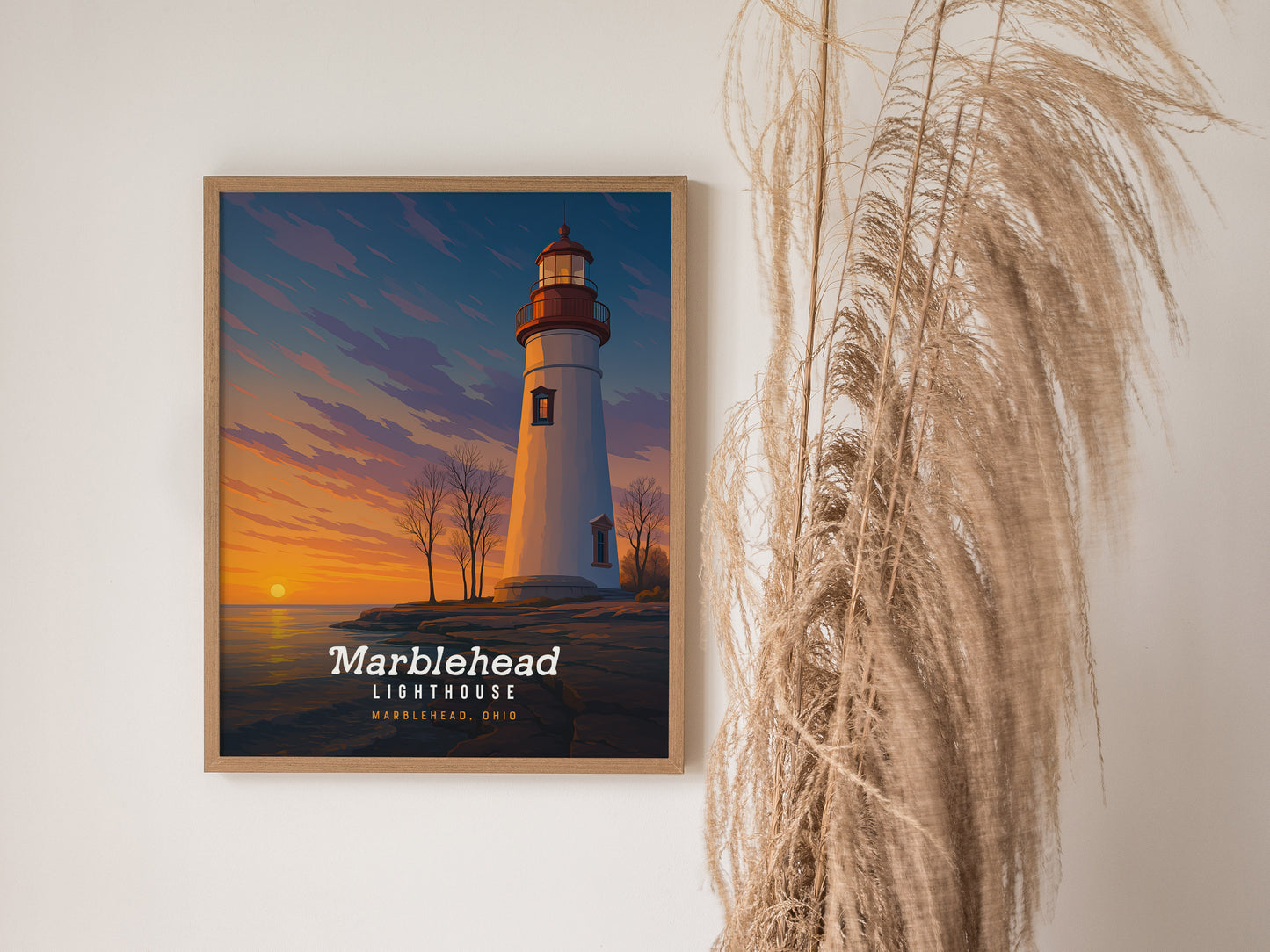 Marblehead Lighthouse Poster | Ohio Lake Erie Wall Art