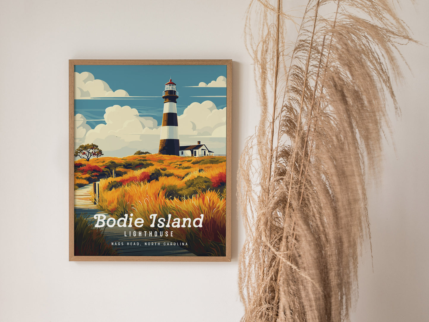 Bodie Island Lighthouse Poster | North Carolina Outer Banks Wall Art