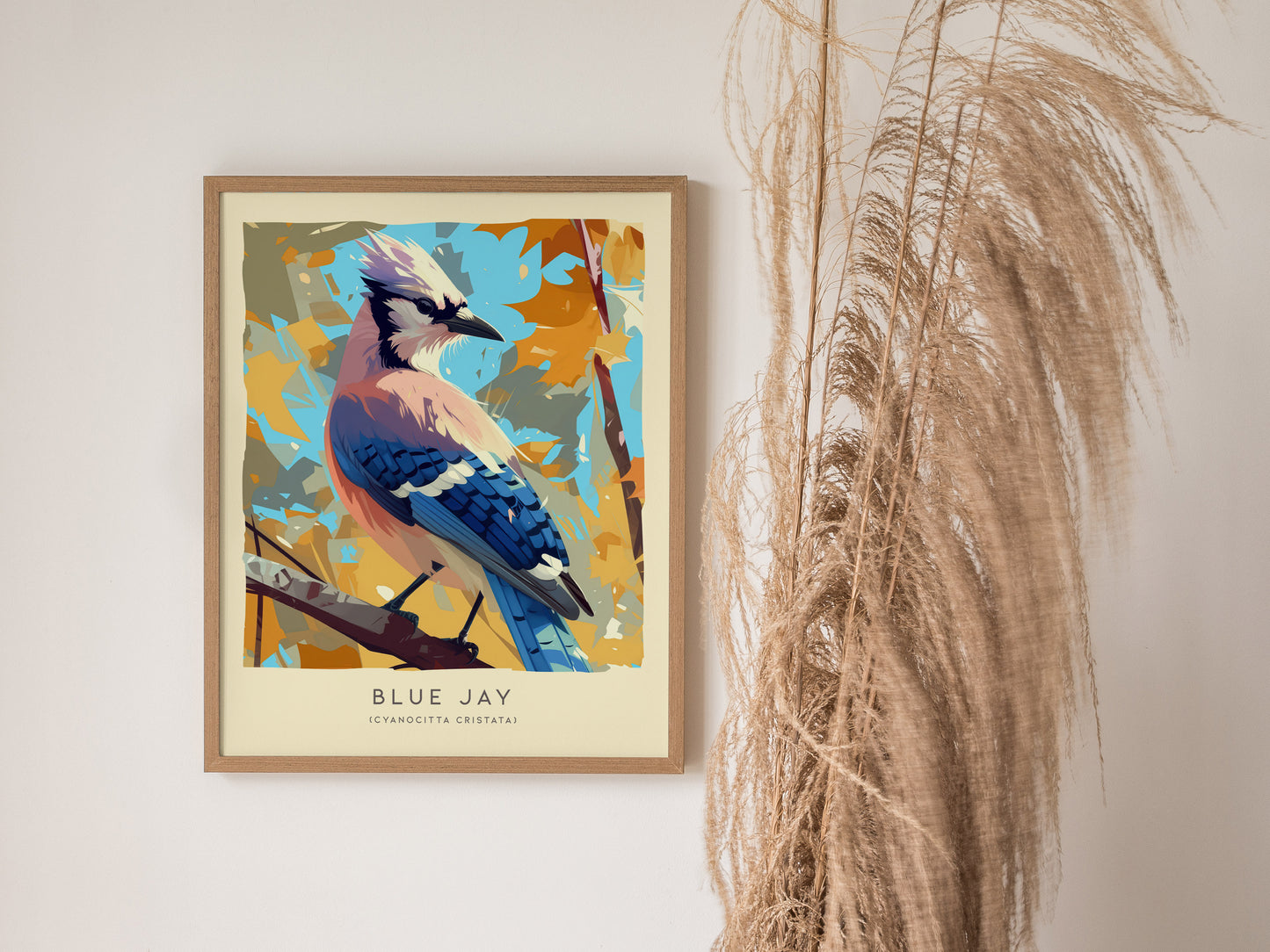Blue Jay Audubon Print | Bird Lover Modern Wall Art | Framed or Unframed