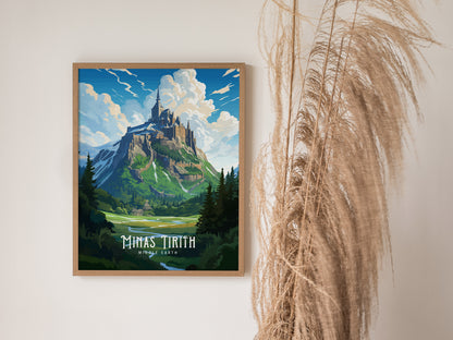 Minas Tirith Poster | Lord of the Rings Fan Art