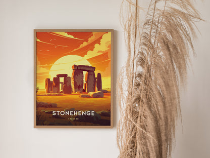 Stonehenge Travel Print | UK England Monoliths Wall Art
