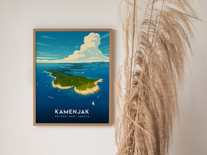 Kamenjak National Park Poster | Istria Croatia Coastal Wall Art
