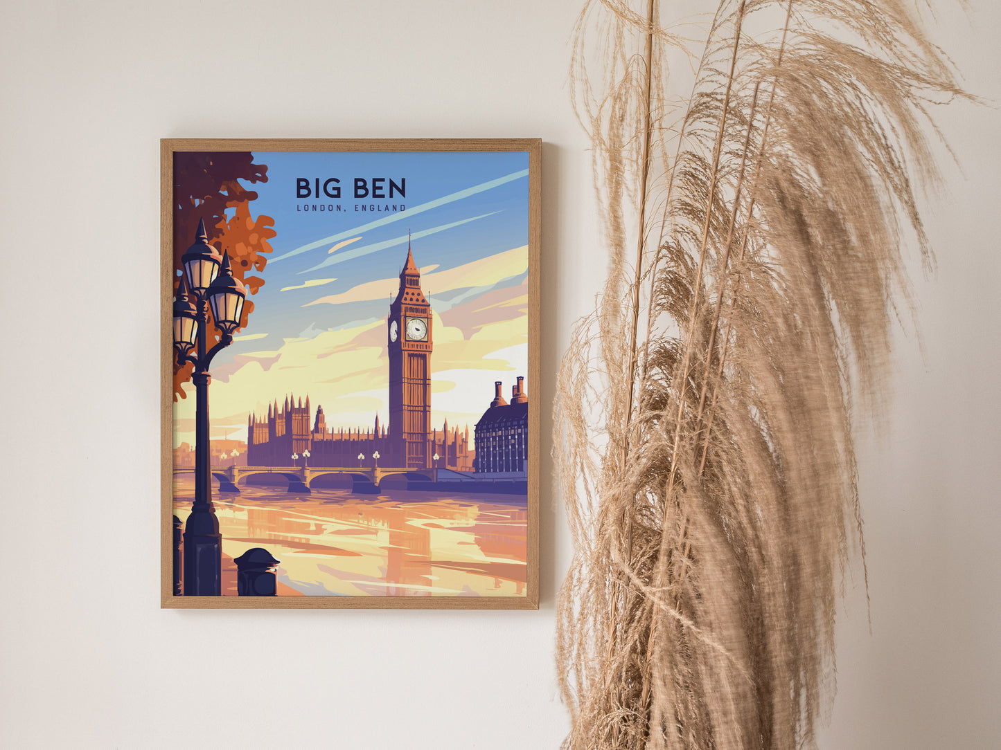 Big Ben London Poster | UK England Travel Wall Art