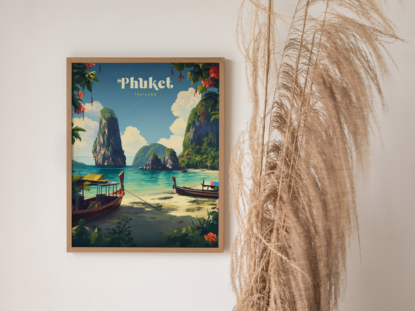 Phuket Thailand Poster | Andaman Coast Wall Art Print