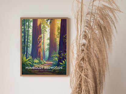 Humboldt Redwoods State Park Poster | Avenue of the Giants Wall Art