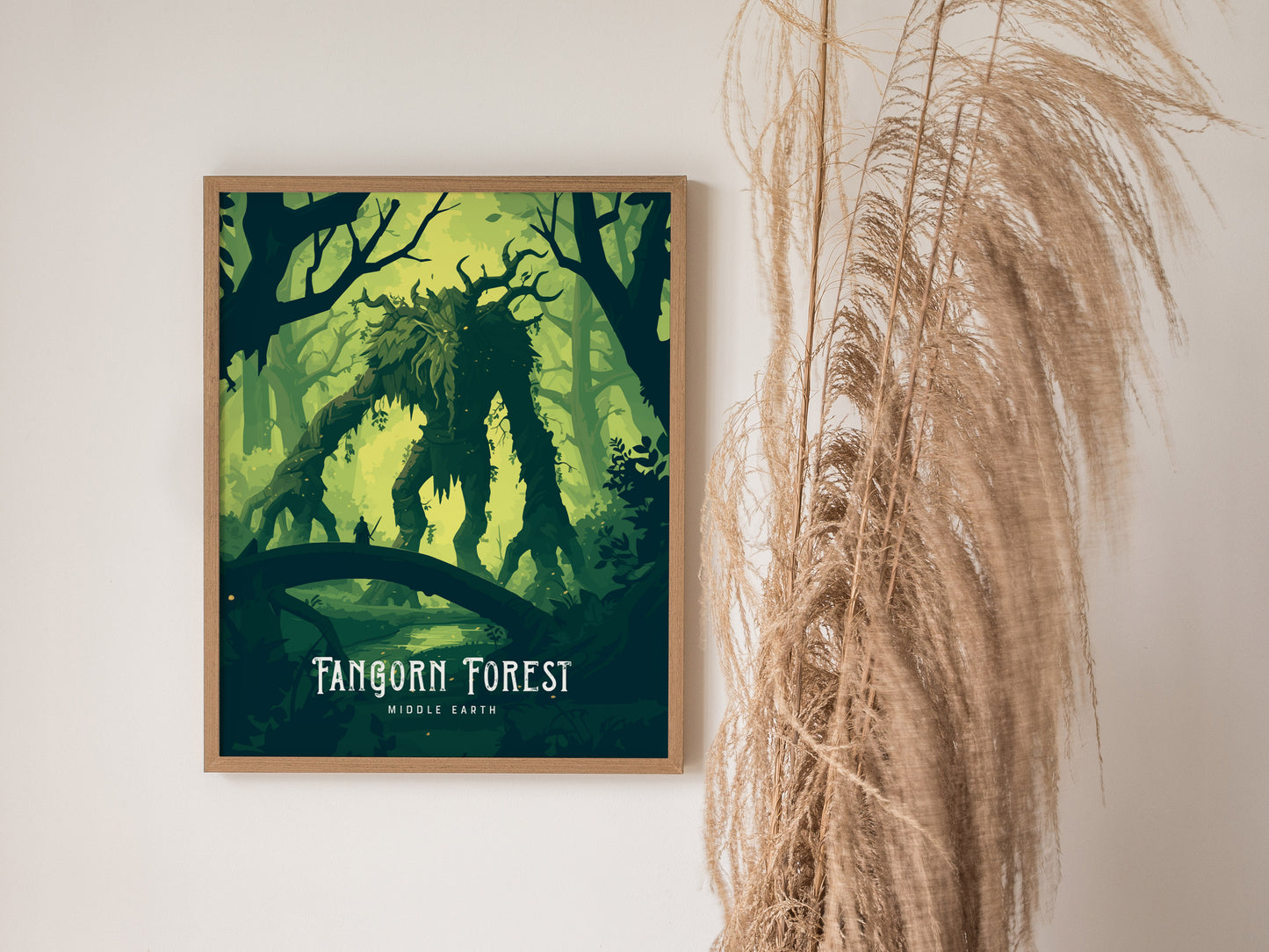 Fangorn Forest Poster | Lord of the Rings Fantasy Wall Art | Framed or Unframed