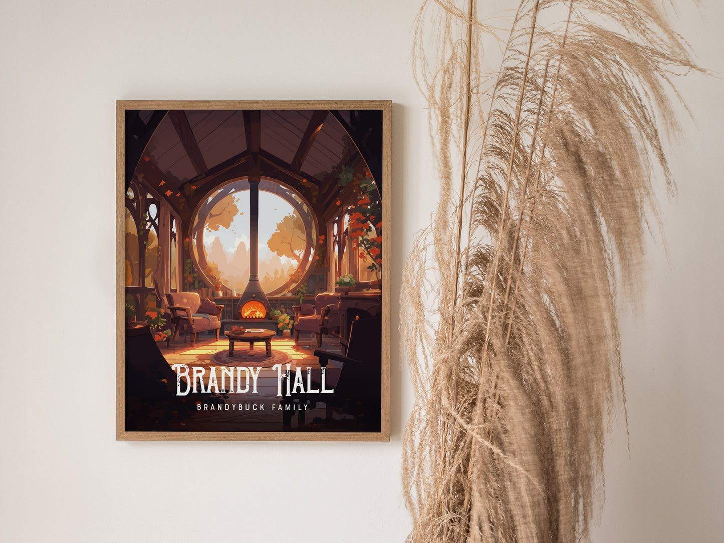 Brandy Hall Hobbit Home Poster | Brandybuck Smial LOTR Wall Art | Framed or Unframed