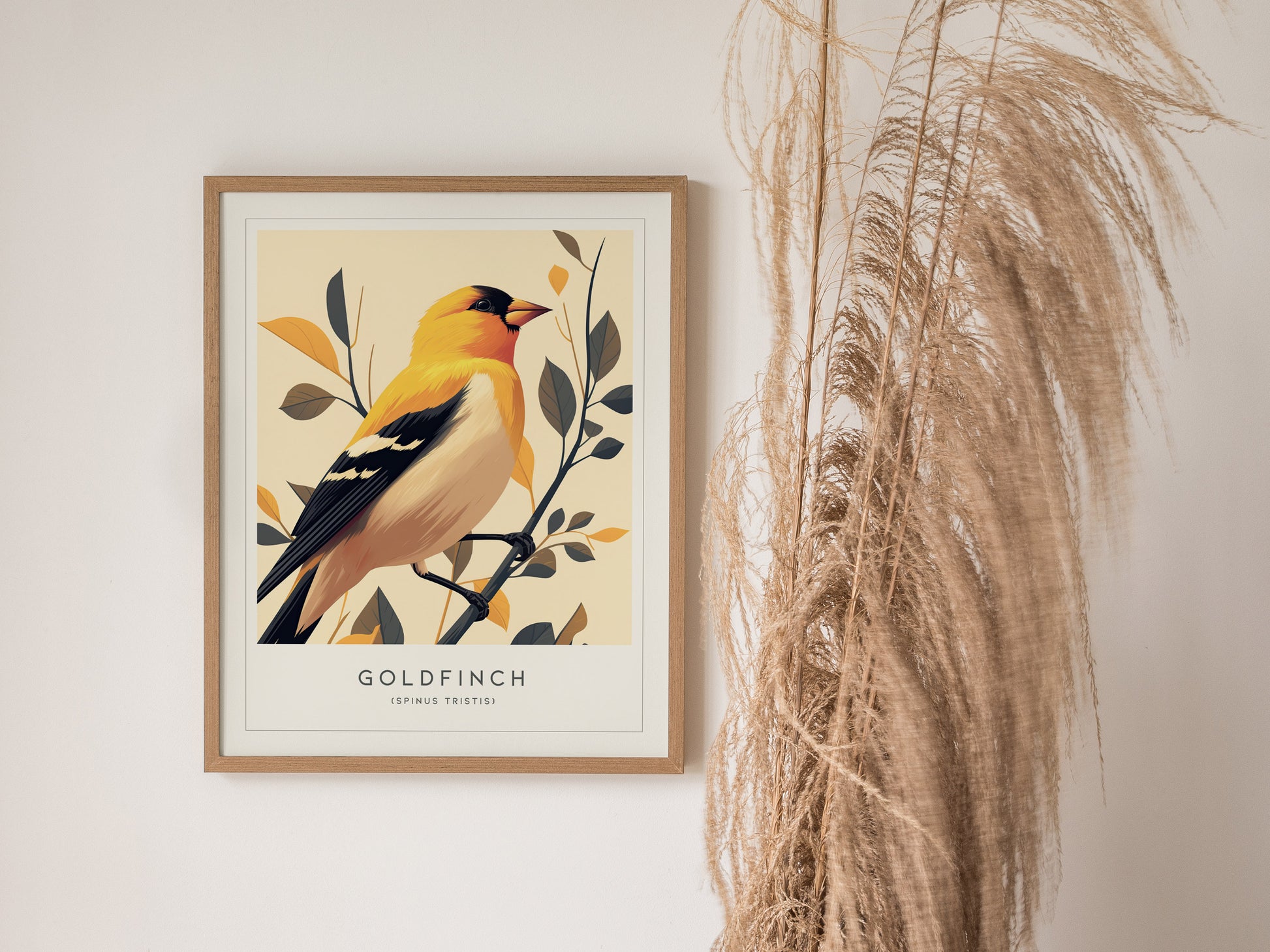 Goldfinch Audubon Print | Modern Bird Lover Wall Art | Framed or Unframed