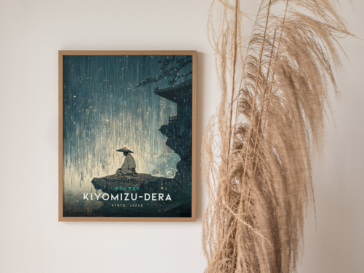 Kyoto Temple Poster | Kiyomizu-dera Japan Wall Art