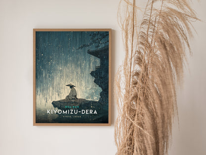 Kyoto Temple Poster | Kiyomizu-dera Japan Wall Art