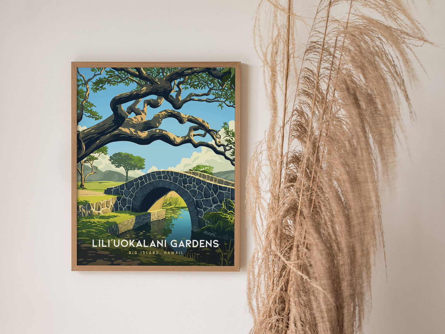 Liliuokalani Gardens Poster | Hilo Big Island Hawaii Wall Art