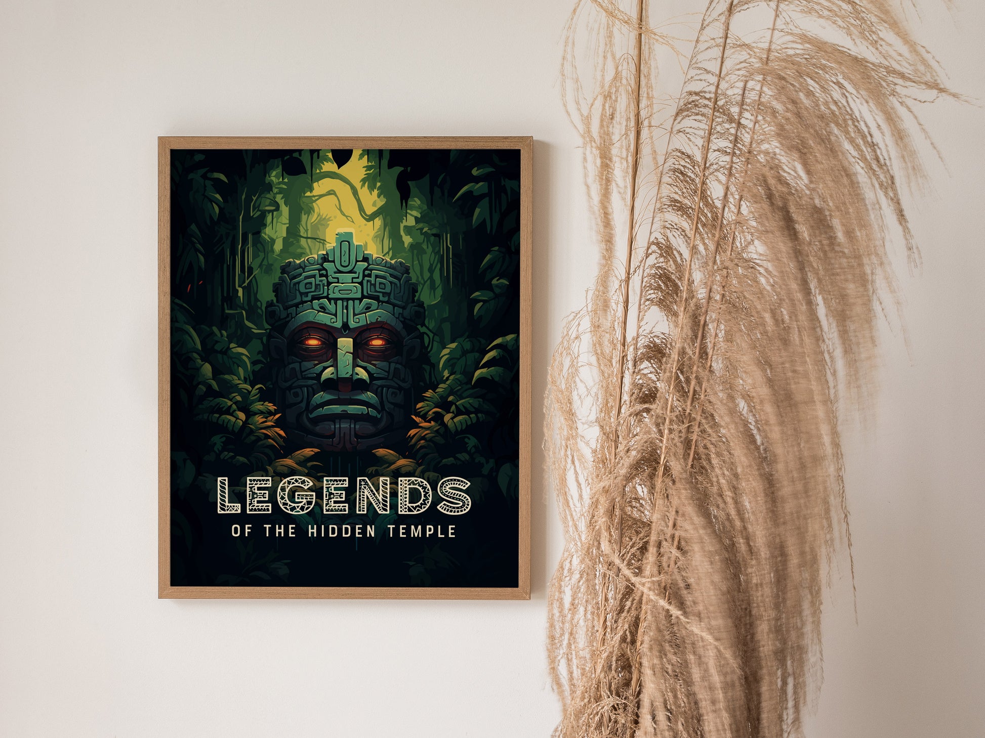 Legends of the Hidden Temple Poster | 90s Nickelodeon Inspired Wall Art