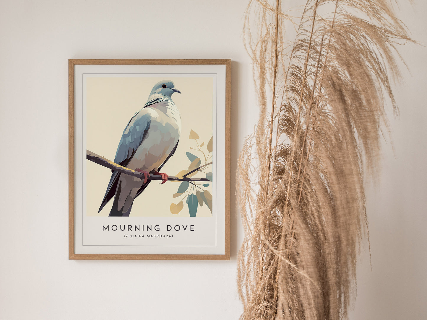 Mourning Dove Poster | Tranquil Bird Wall Art Print