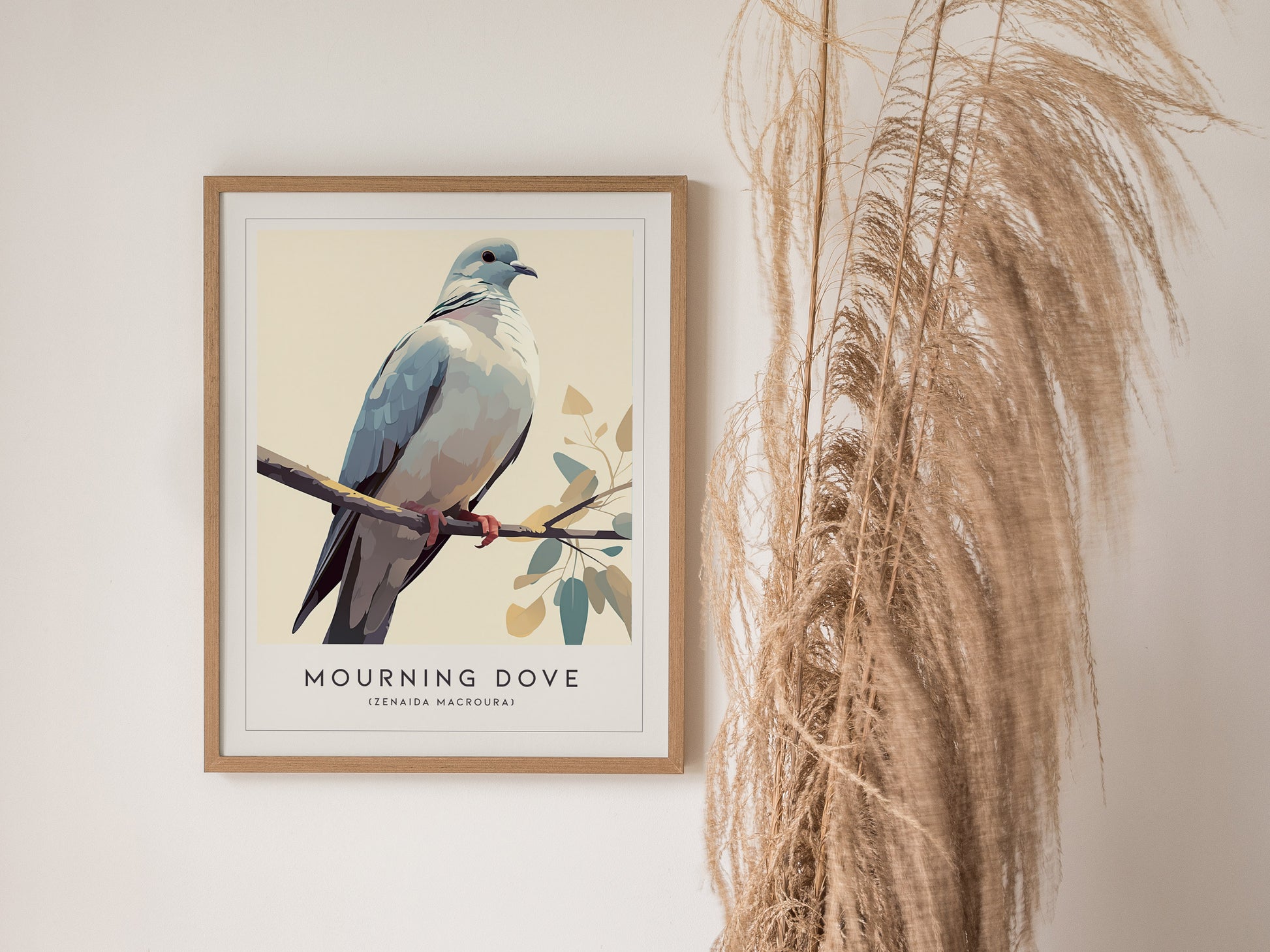 Mourning Dove Poster | Tranquil Bird Wall Art Print