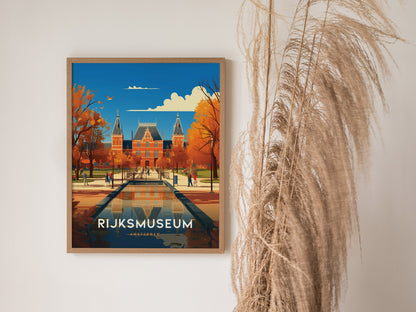 Rijksmuseum Poster | Amsterdam Dutch Masters Art Museum Netherlands