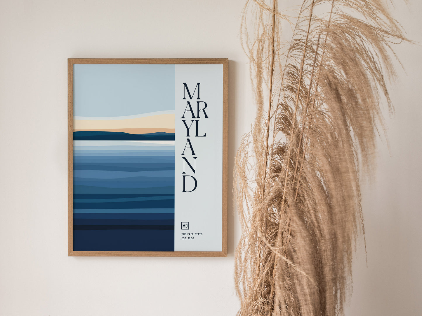 Maryland Poster | The Free State Minimalist Wall Art