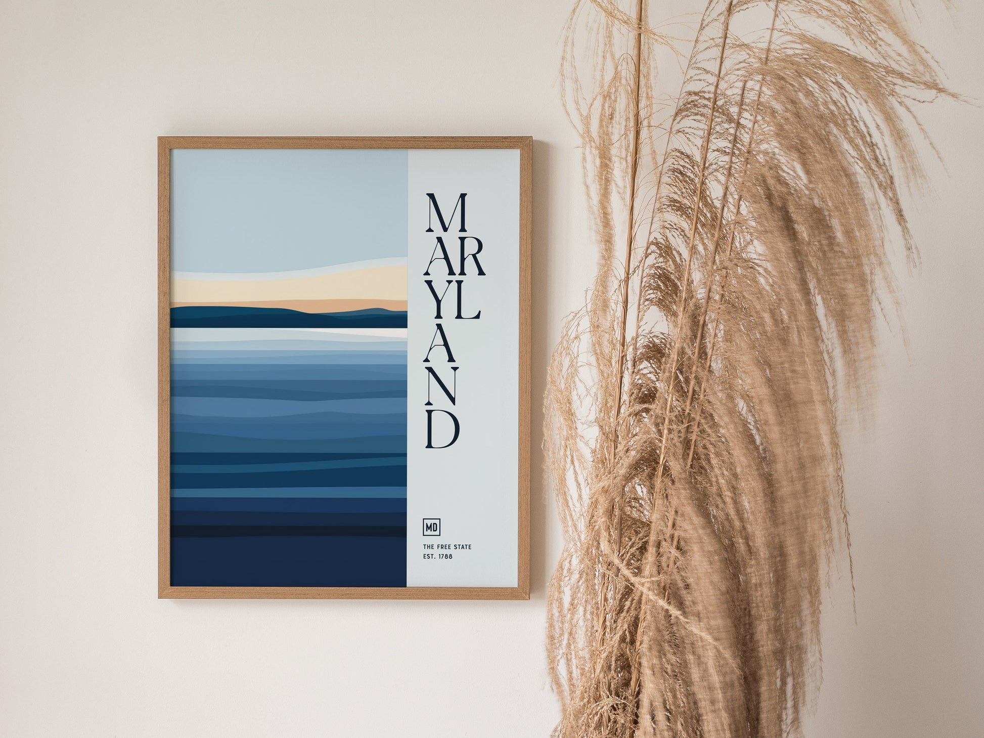 Maryland Poster | The Free State Minimalist Wall Art