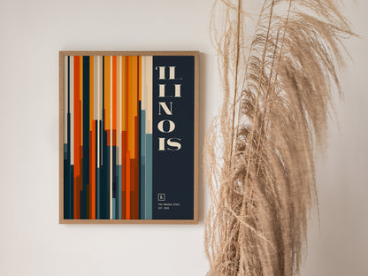 Illinois Poster | The Prairie State Wall Art
