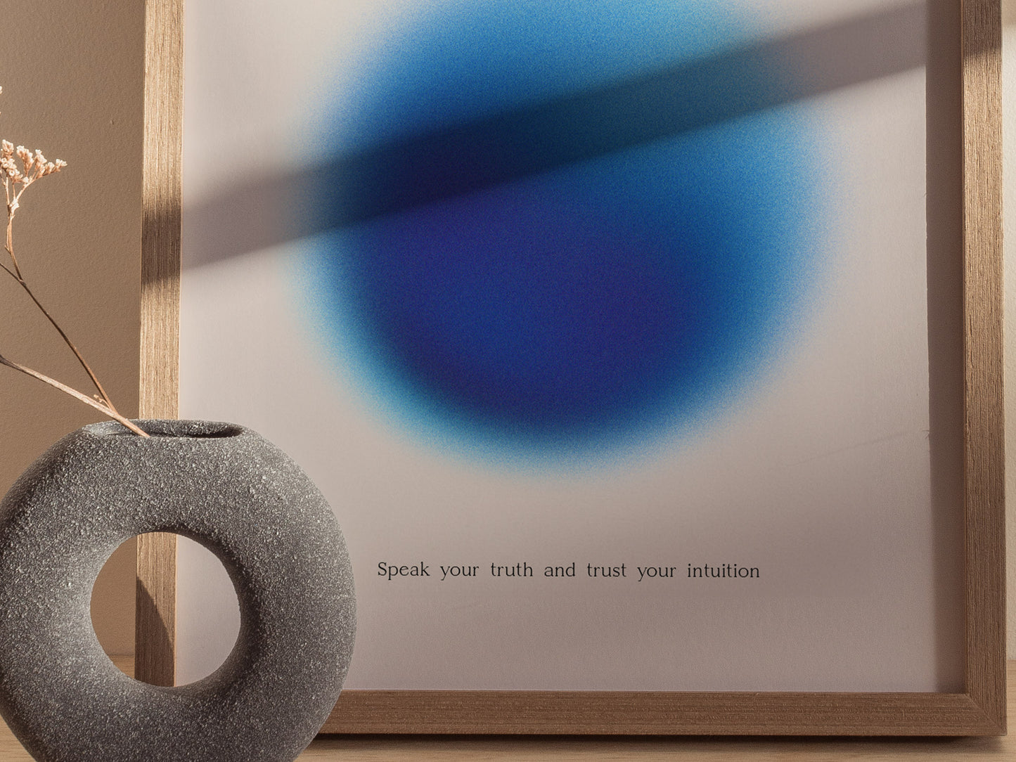 Intuition Aura Poster | Abstract Minimalist Wall Art