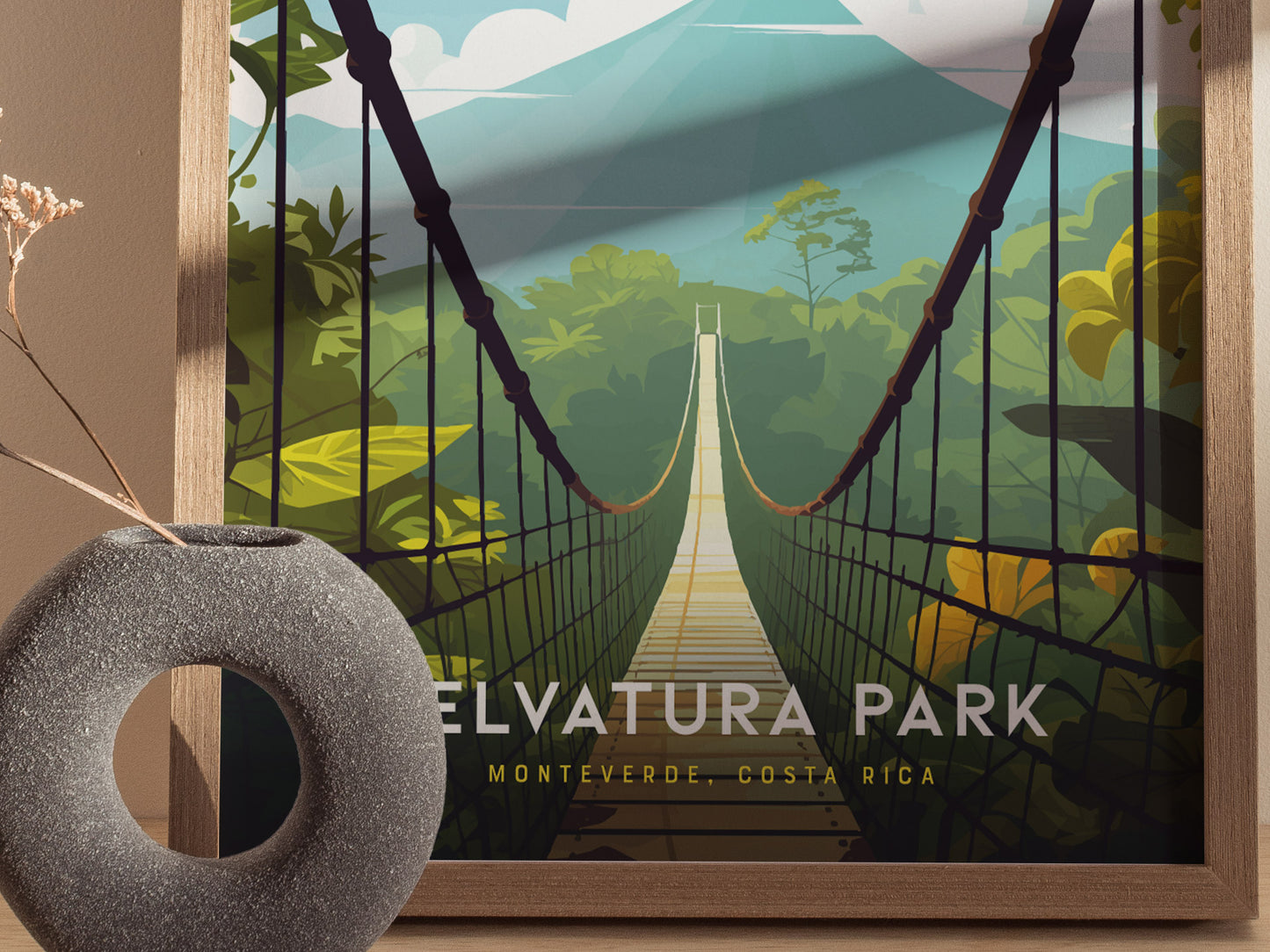 Selvatura Park Poster | Monteverde Costa Rica Cloud Forest Bridge Gift