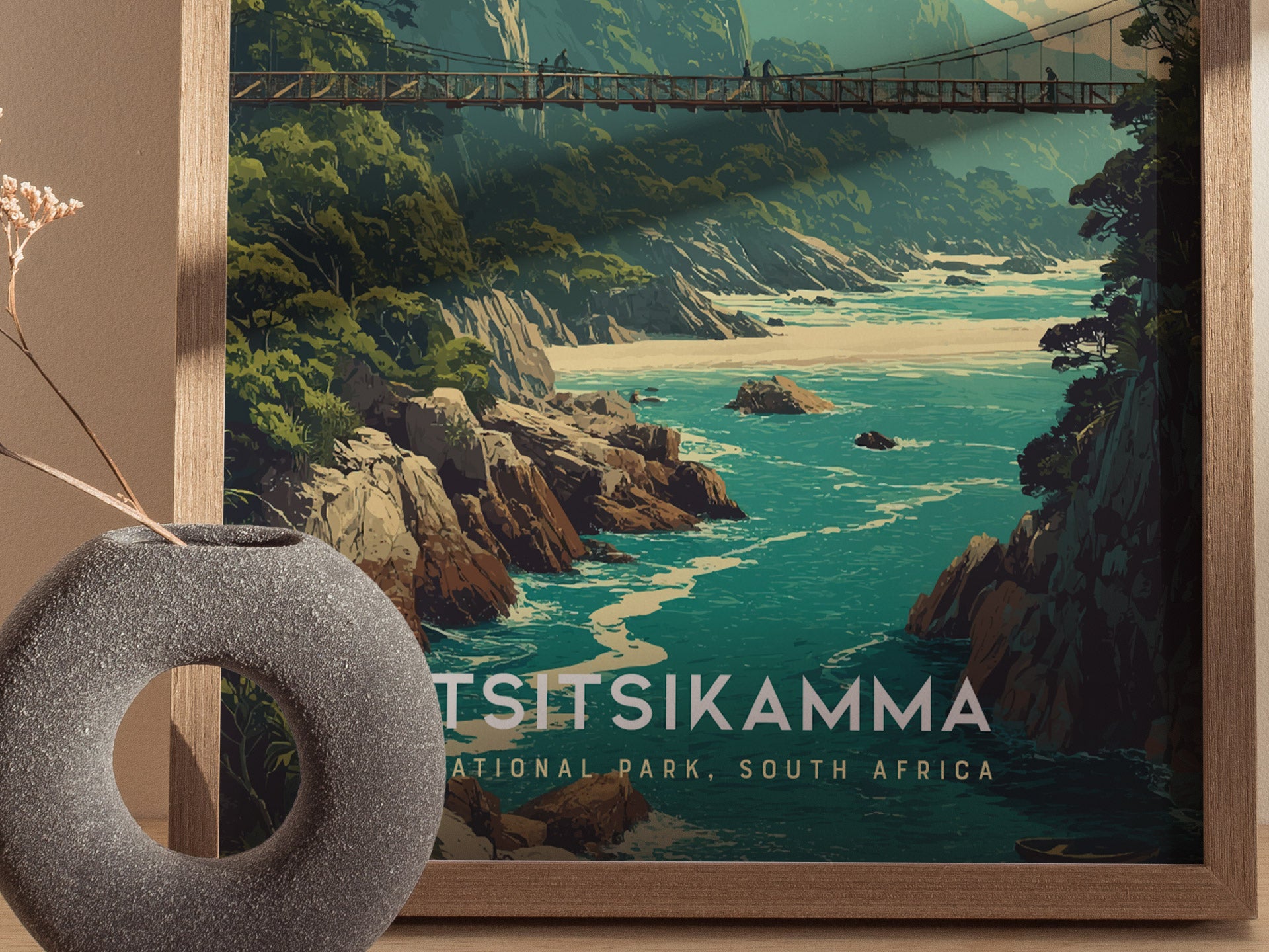 Tsitsikamma National Park Poster | South Africa Coastal Wall Art