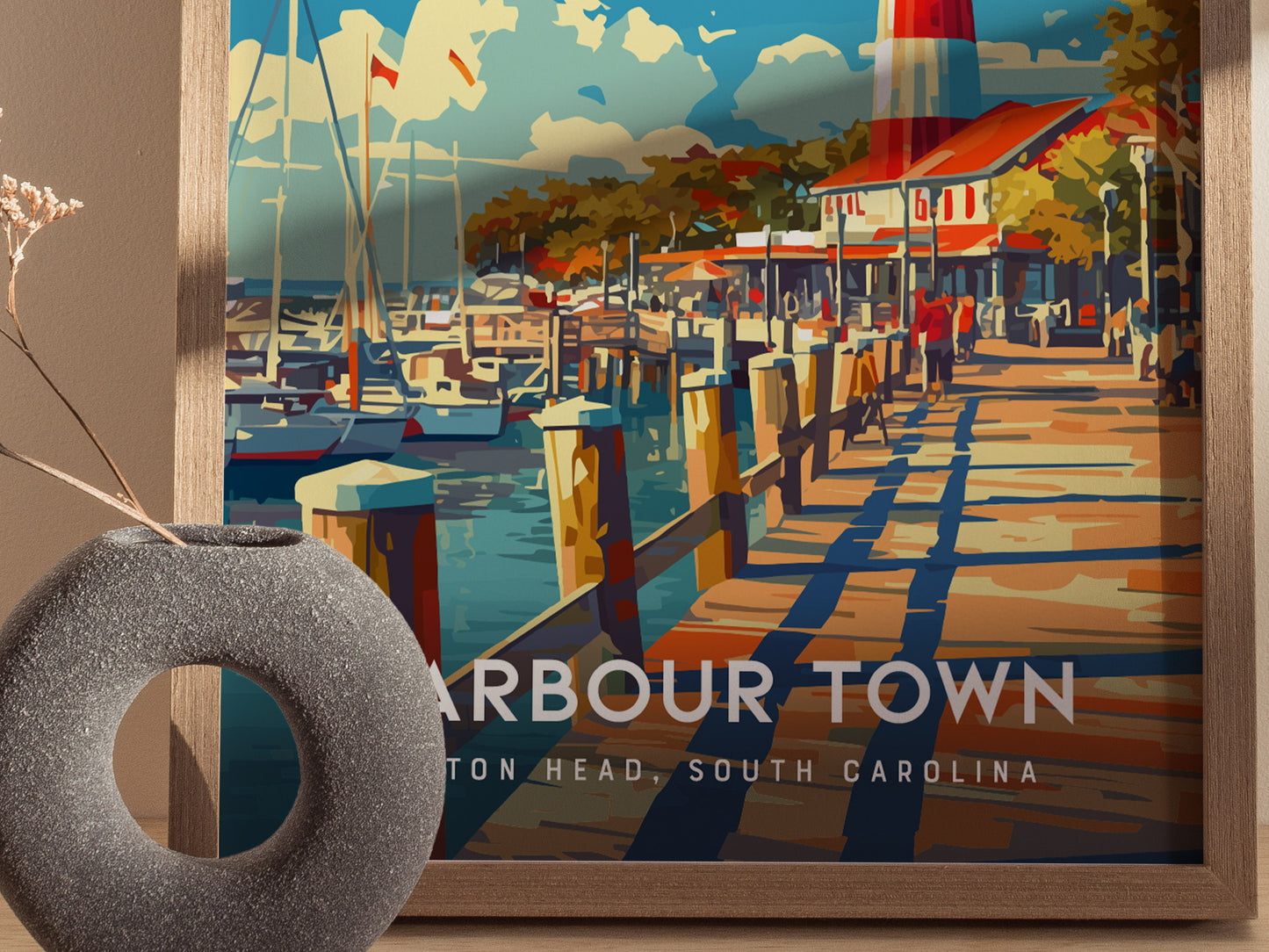 Harbour Town Lighthouse Poster | Hilton Head Island South Carolina Wall Art