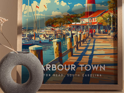 Harbour Town Lighthouse Poster | Hilton Head Island South Carolina Wall Art
