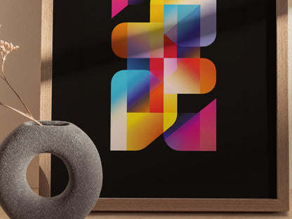 Lite-Brite Poster | Retro 80s Peg Light Nostalgia Wall Art