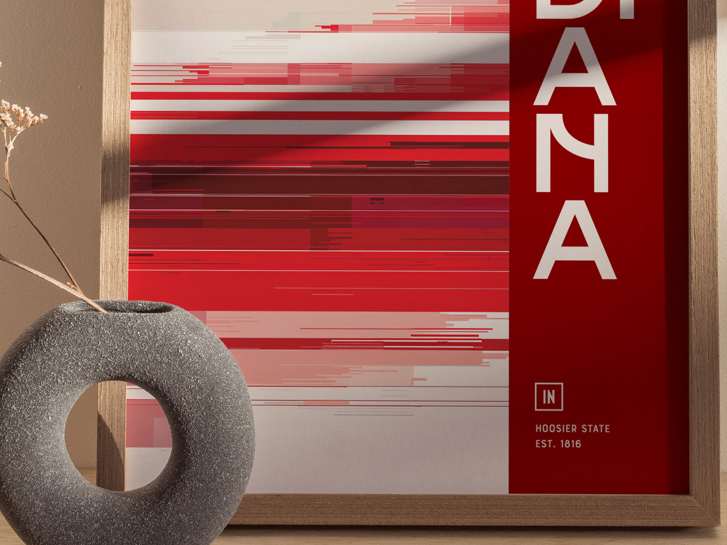 Indiana Poster | The Hoosier State Wall Art