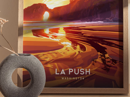 La Push Poster | Washington Olympic Coast Sea Stacks Wall Art