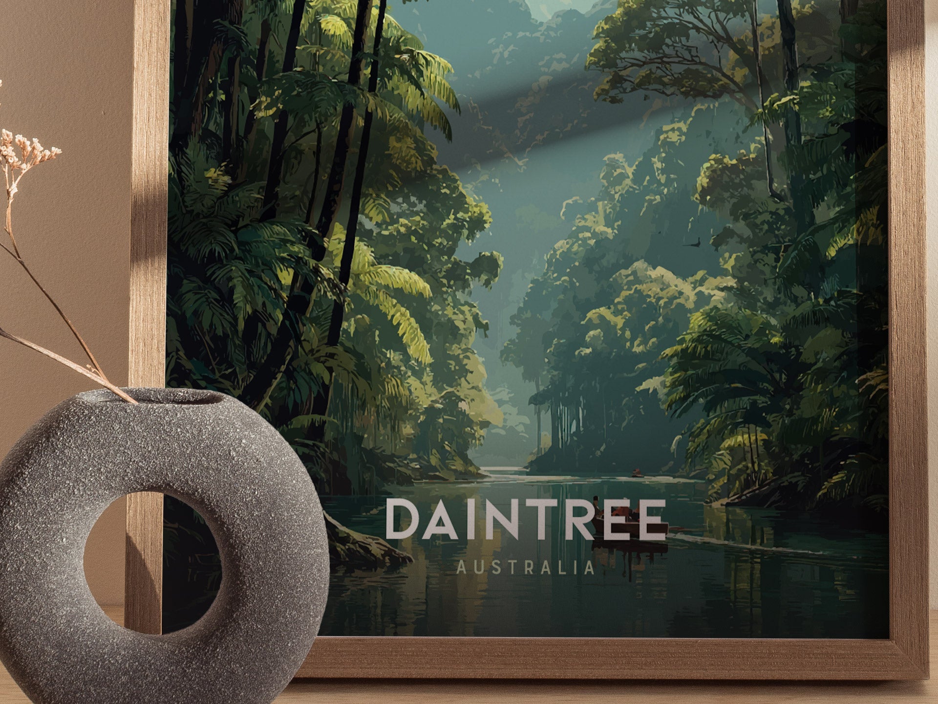 Daintree Rainforest Poster | Australia Tropical Travel Print Wall Art | Framed or Unframed