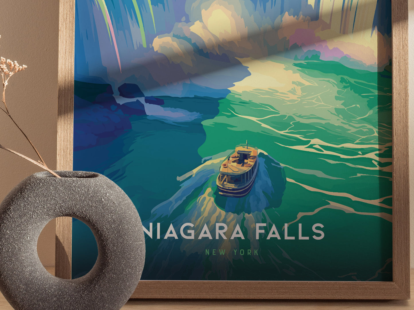 Niagara Falls New York Poster | American Falls Wall Art Print