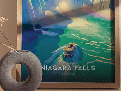 Niagara Falls New York Poster | American Falls Wall Art Print