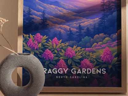 Craggy Gardens Poster | Blue Ridge Parkway North Carolina Wall Art