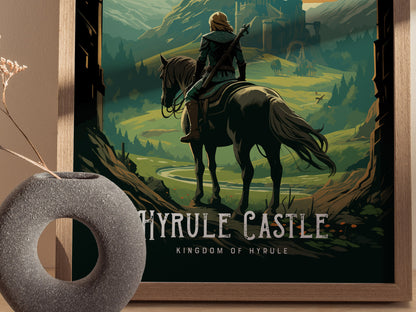 Hyrule Castle Poster | The Legend of Zelda Hyrule Kingdom Wall Art