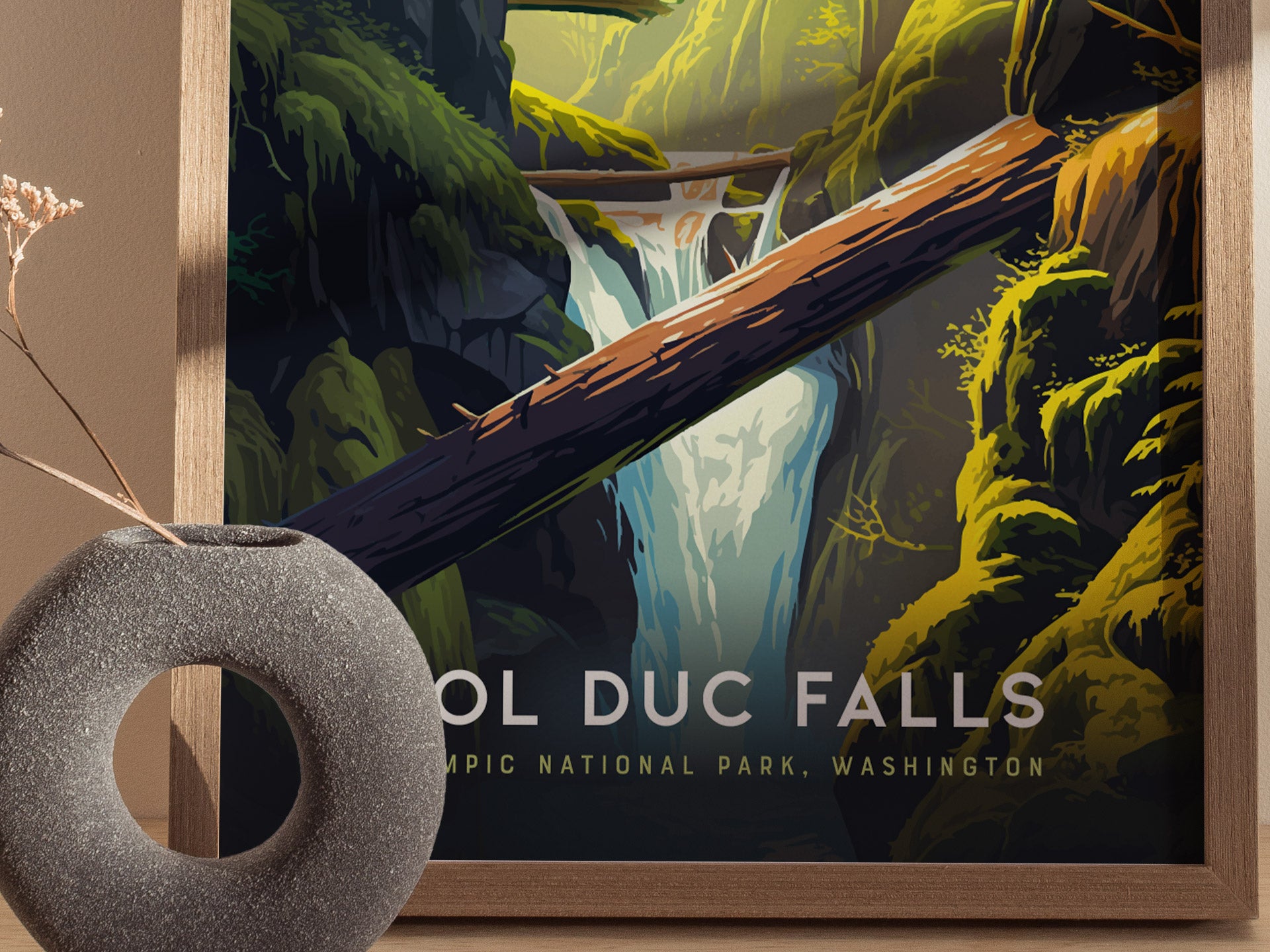 Sol Duc Falls Poster | Olympic National Park Wall Art | Swell Scenes