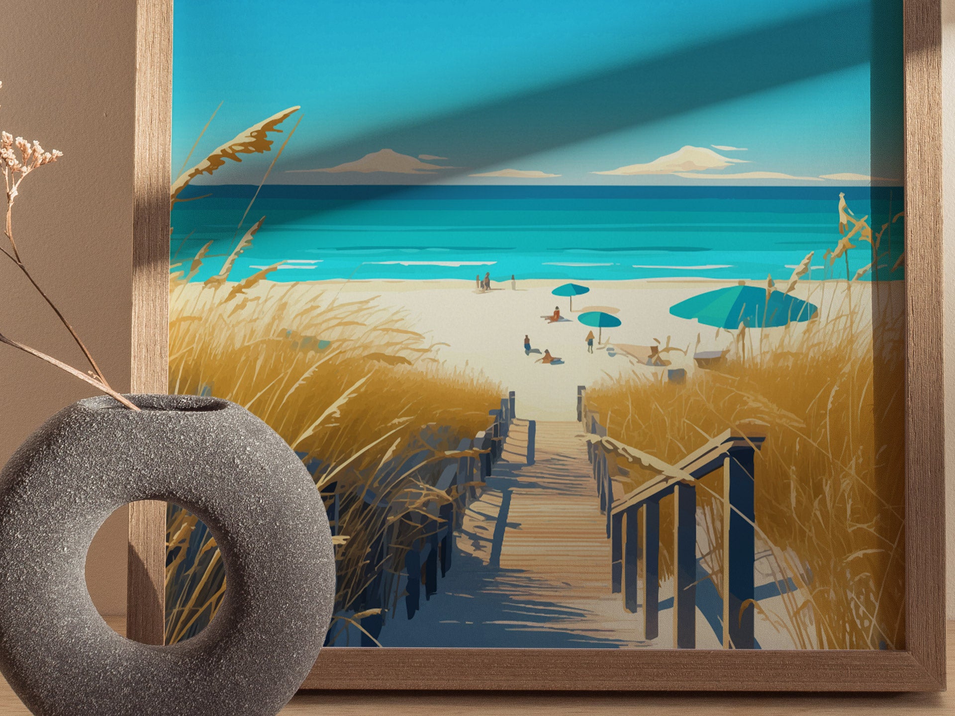 Pawleys Island South Carolina Poster | Coastal Beach Wall Art Print