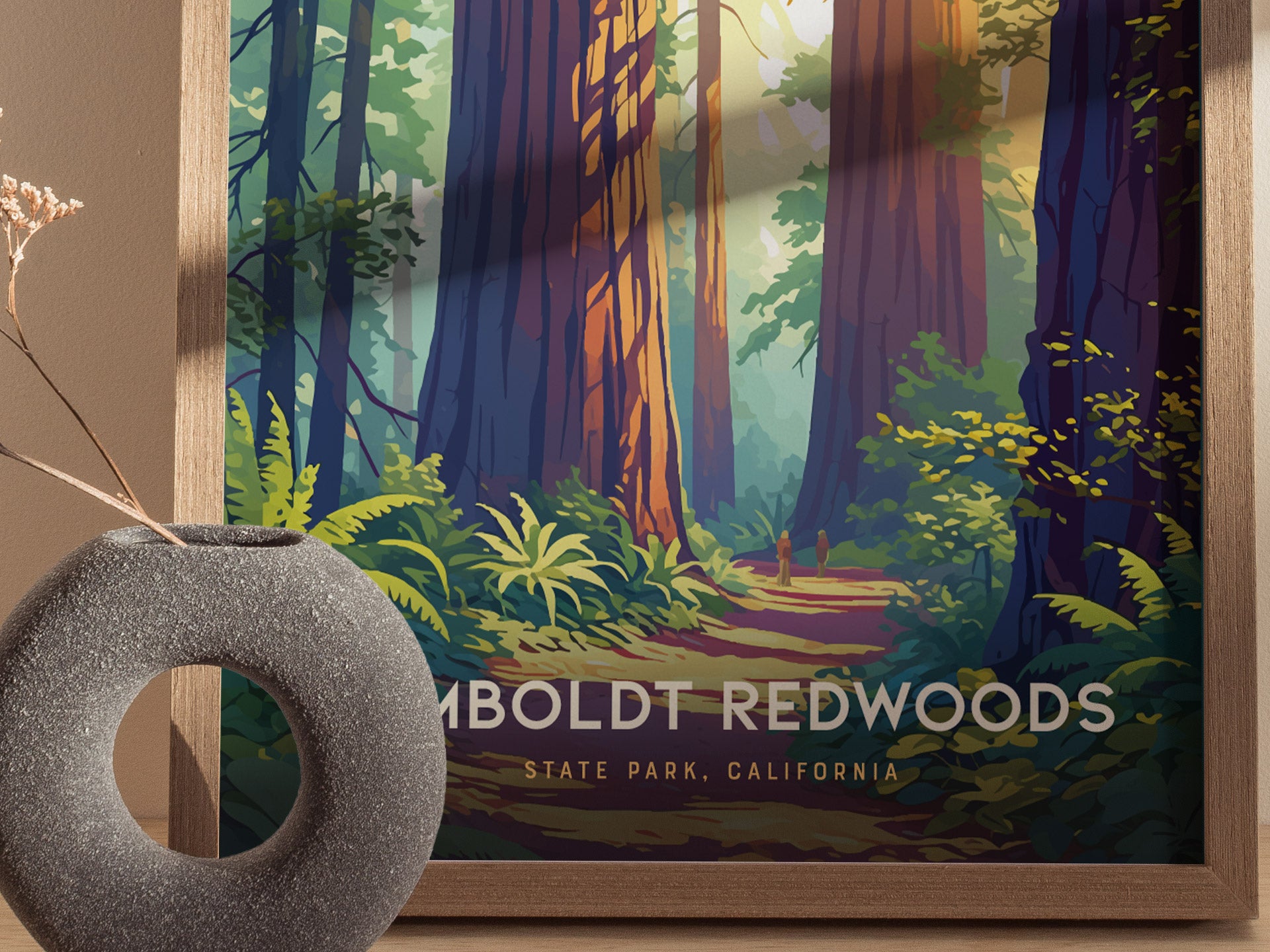 Humboldt Redwoods State Park Poster | Avenue of the Giants Wall Art